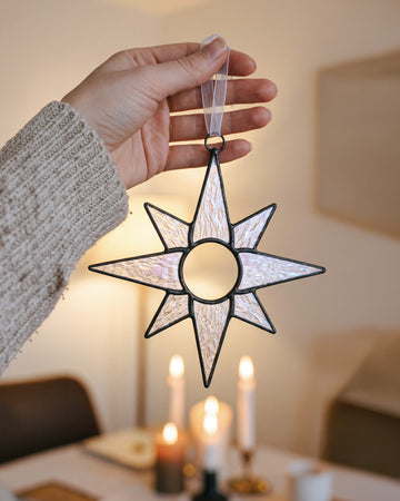 Iridescent Stained Glass Star