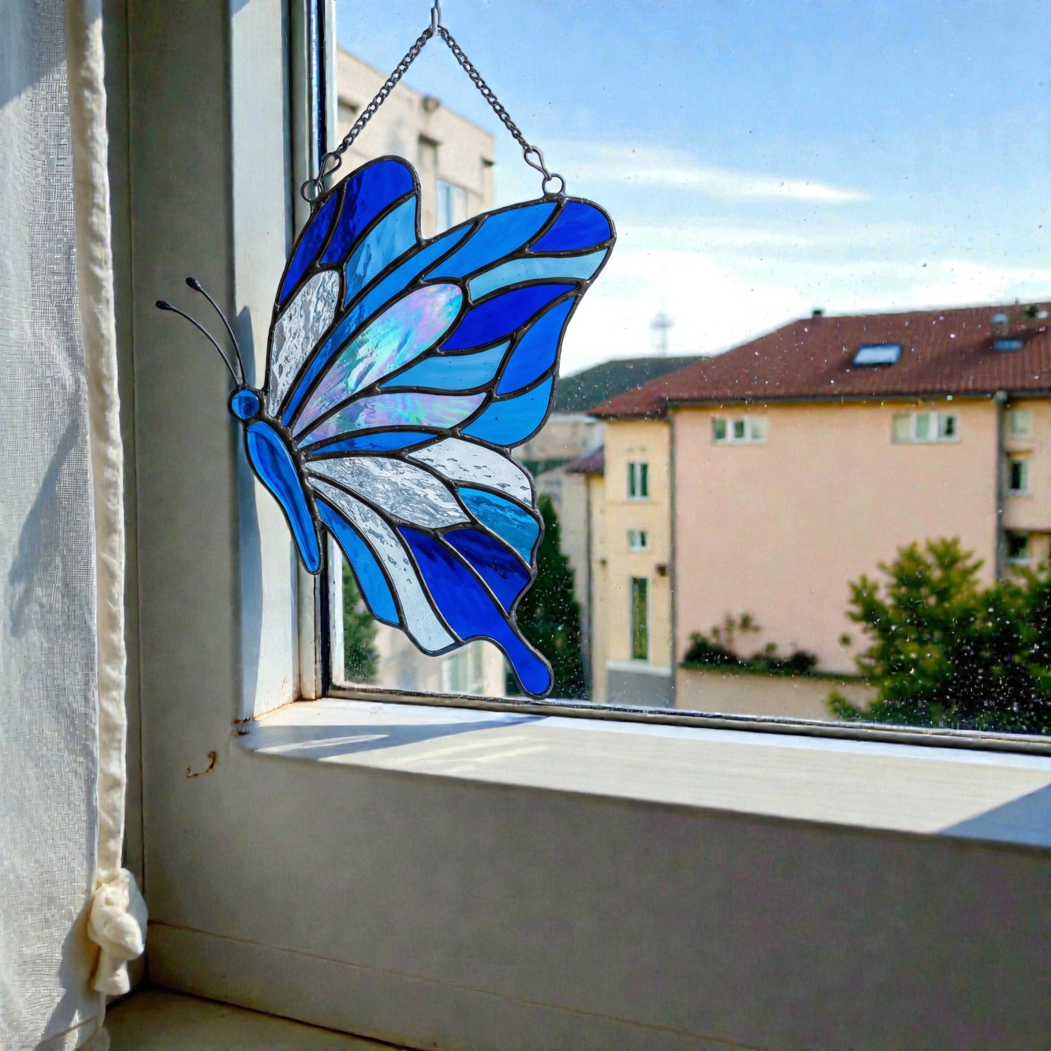 Stained Glass Butterfly Suncatcher