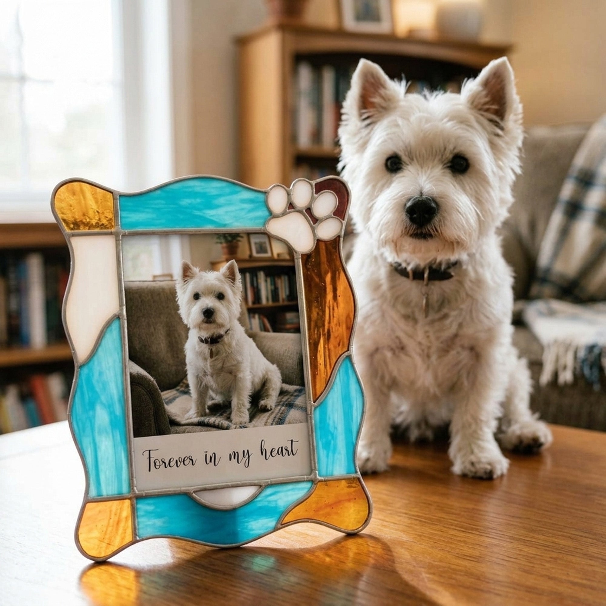 Stained Glass Custom for Pet Photo Frame