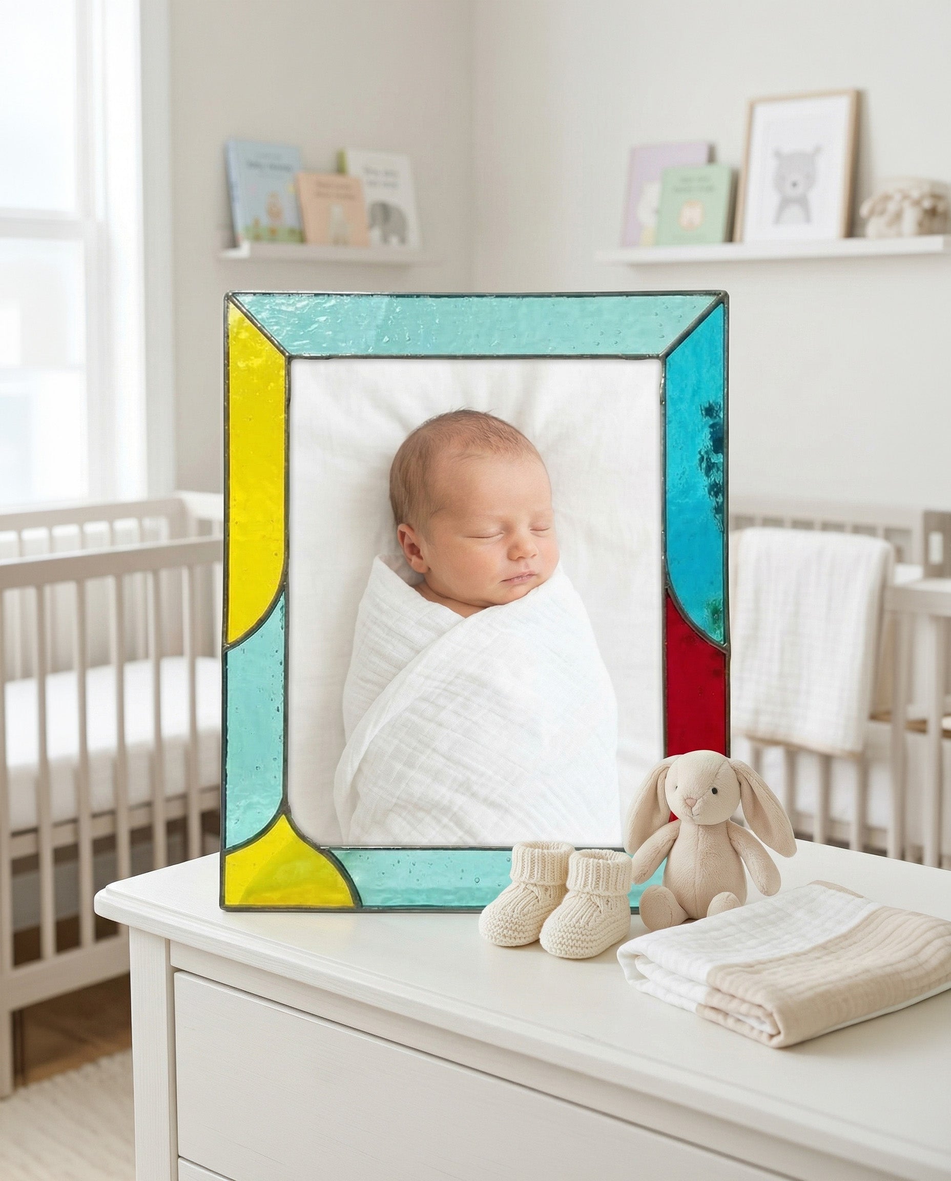 Stained Glass Photo Frame for Kid & Newborn Shape