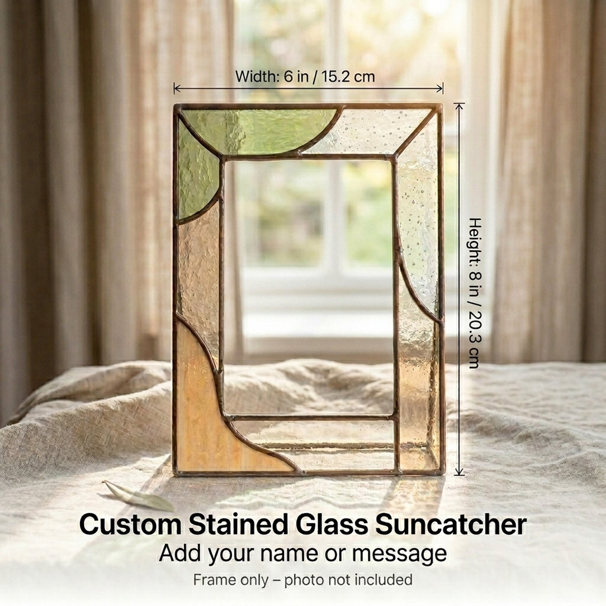Stained Glass Custom In Loving Memory Photo Frame