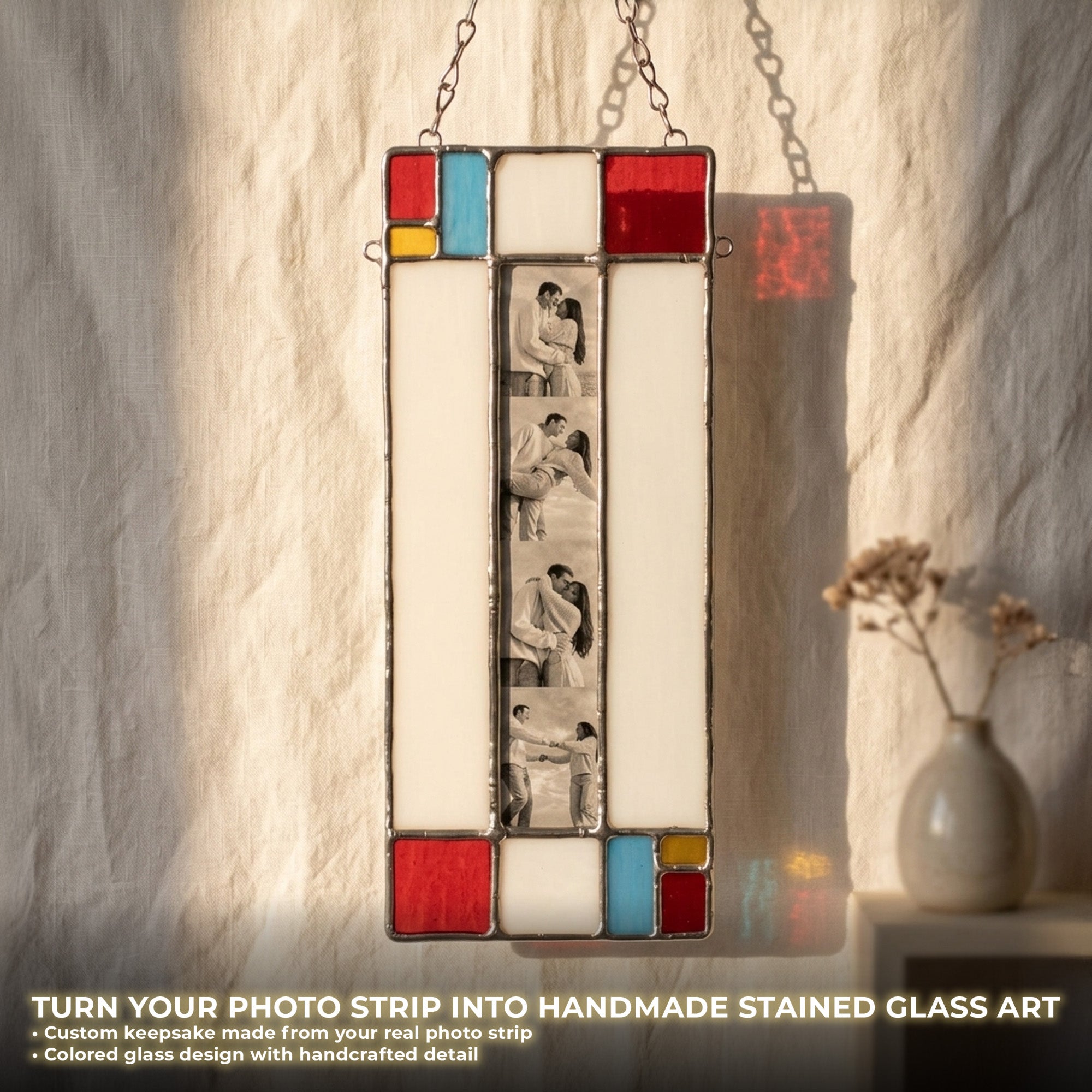 Custom Stained Glass Photo Booth Strip Frame