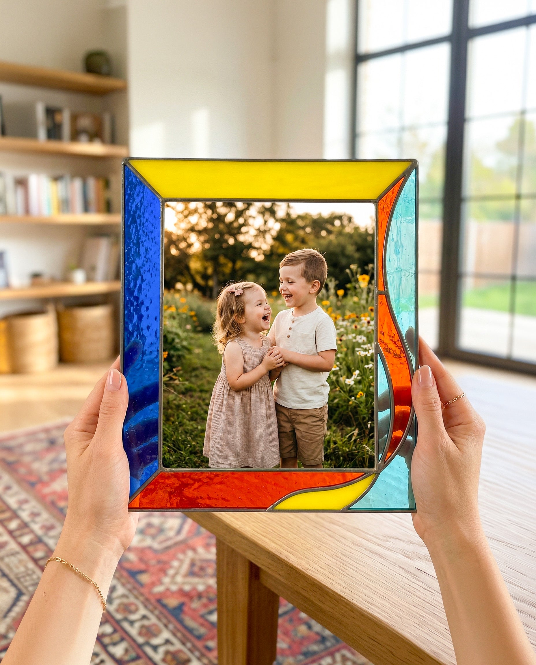 Stained Glass Photo Frame for Kid & Newborn Shape
