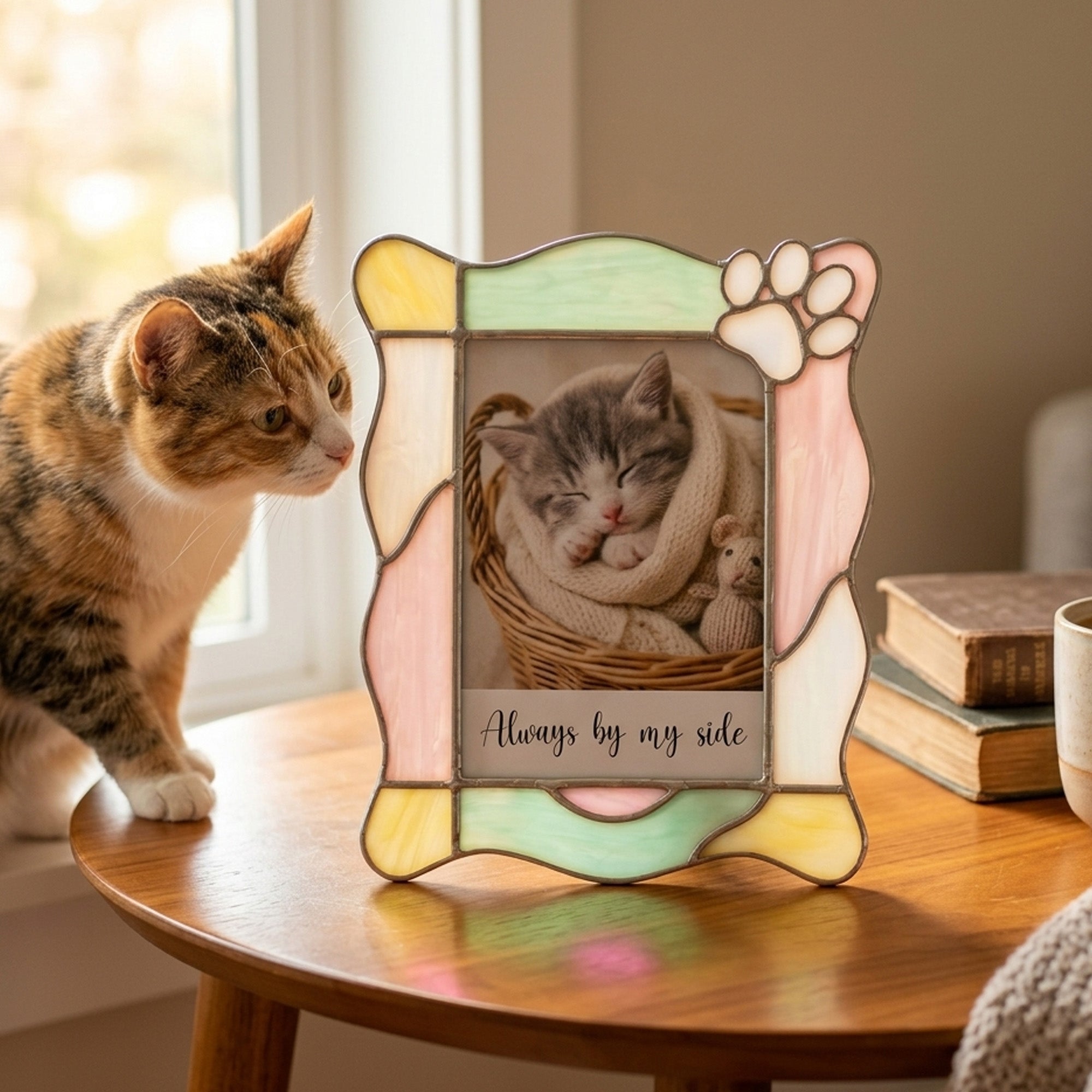 Stained Glass Custom for Pet Photo Frame