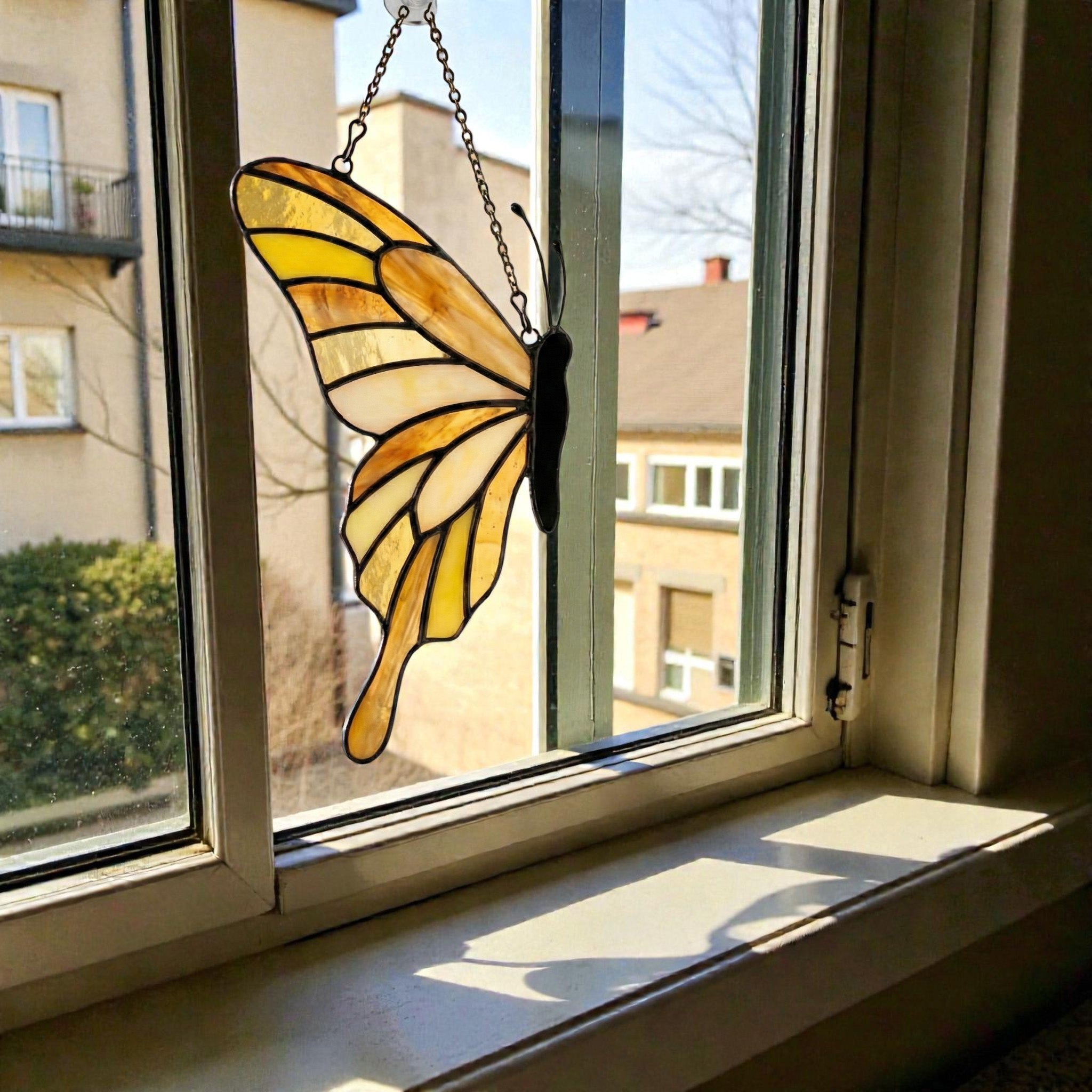 Stained Glass Butterfly Suncatcher