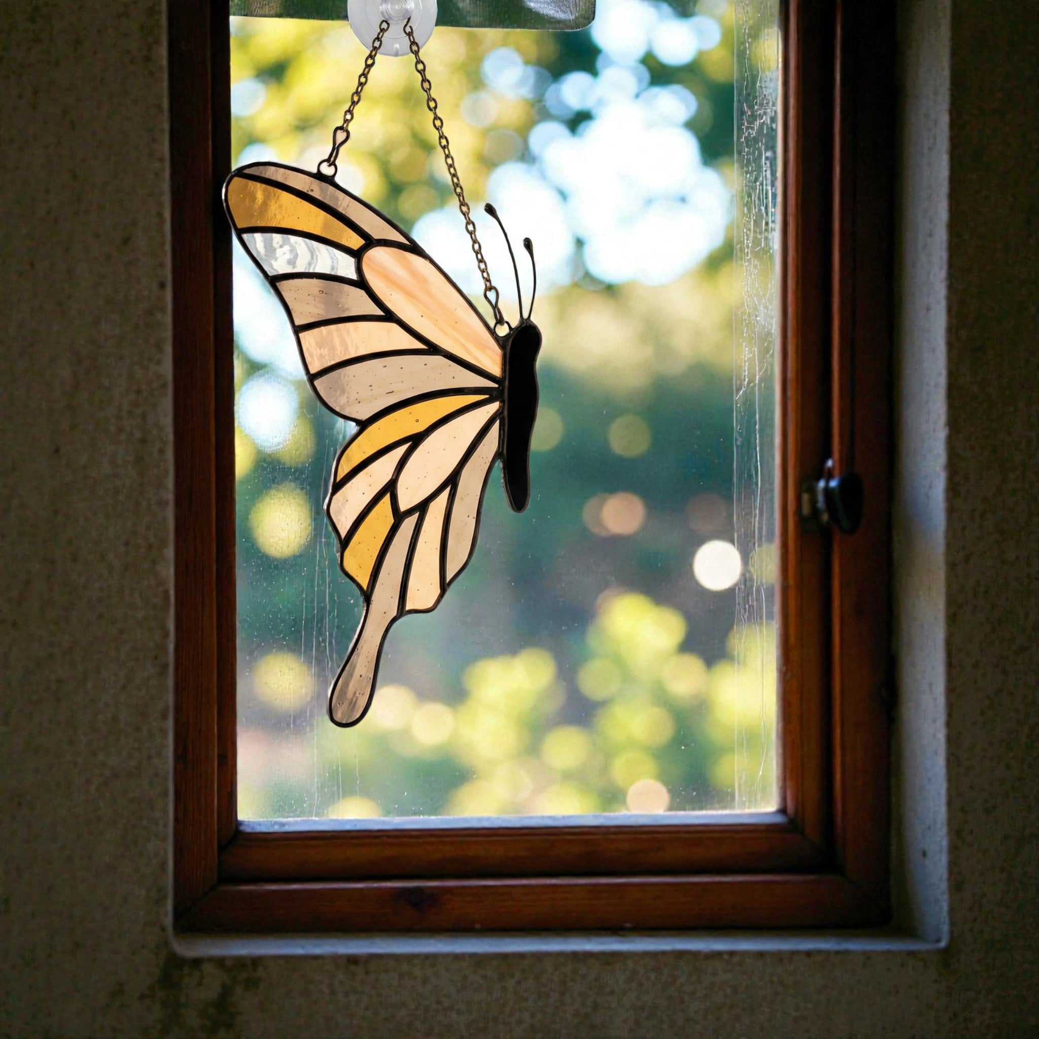 Stained Glass Butterfly Suncatcher