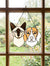 Stained Glass Cat and Dog Suncatcher