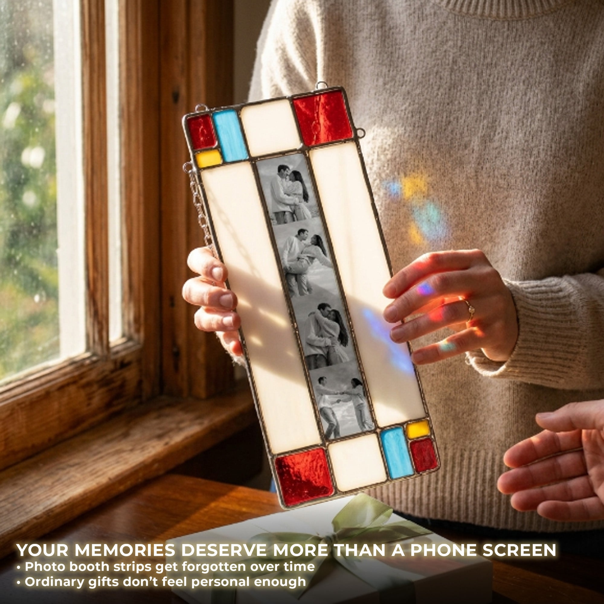 Custom Stained Glass Photo Booth Strip Frame