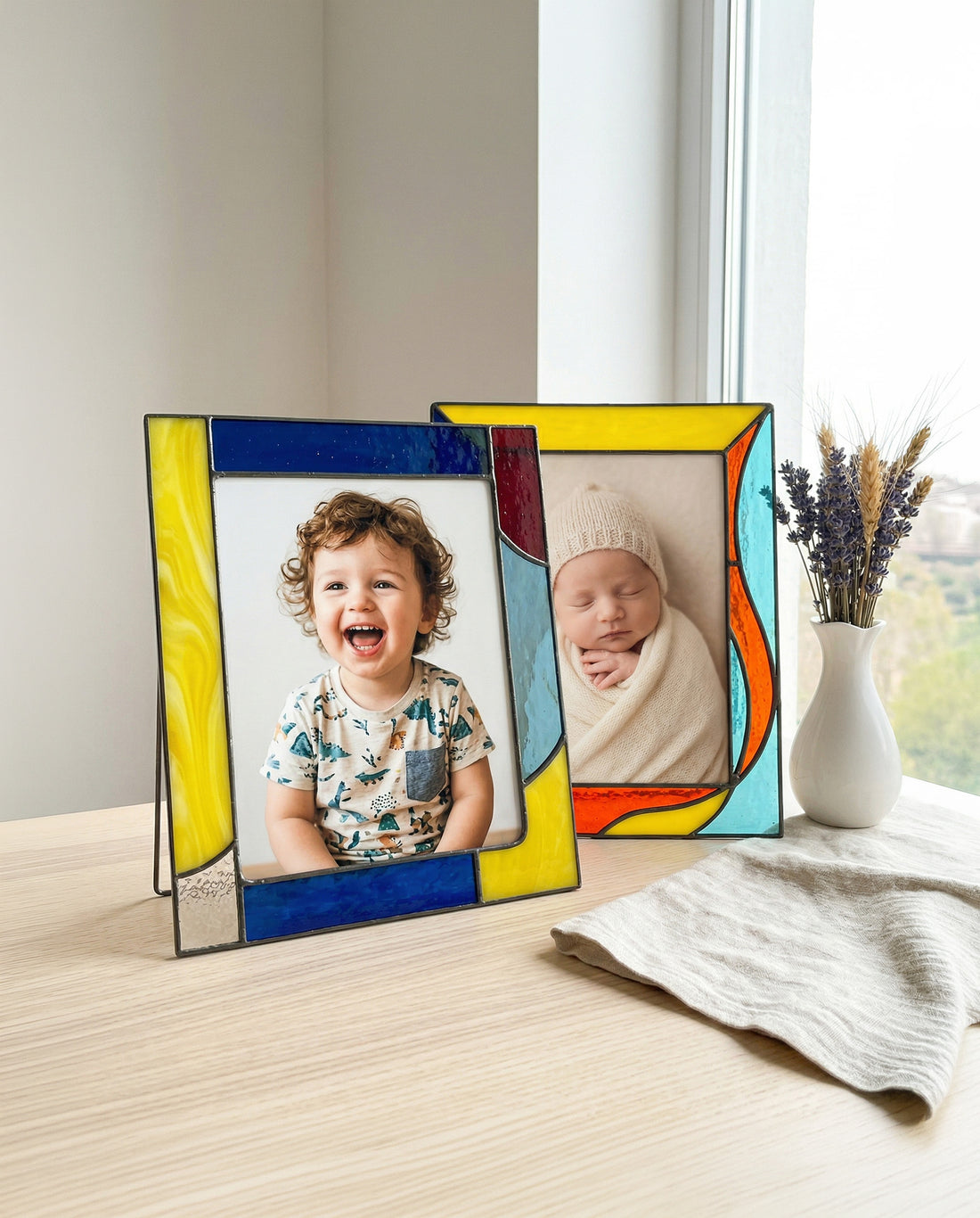 Stained Glass Photo Frame for Kid & Newborn Shape