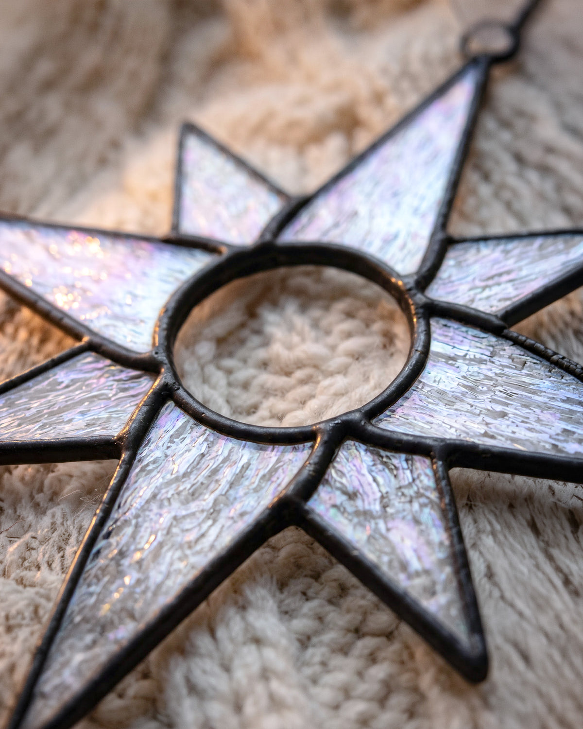 Iridescent Stained Glass Star