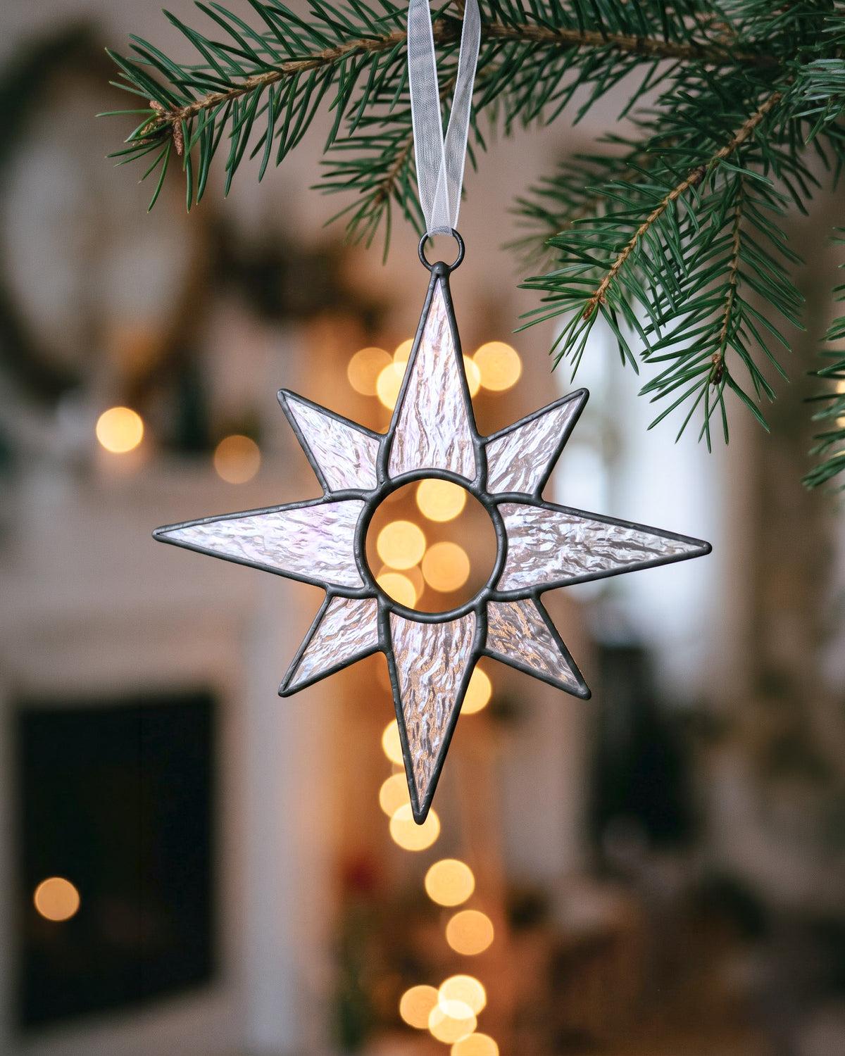 Iridescent Stained Glass Star