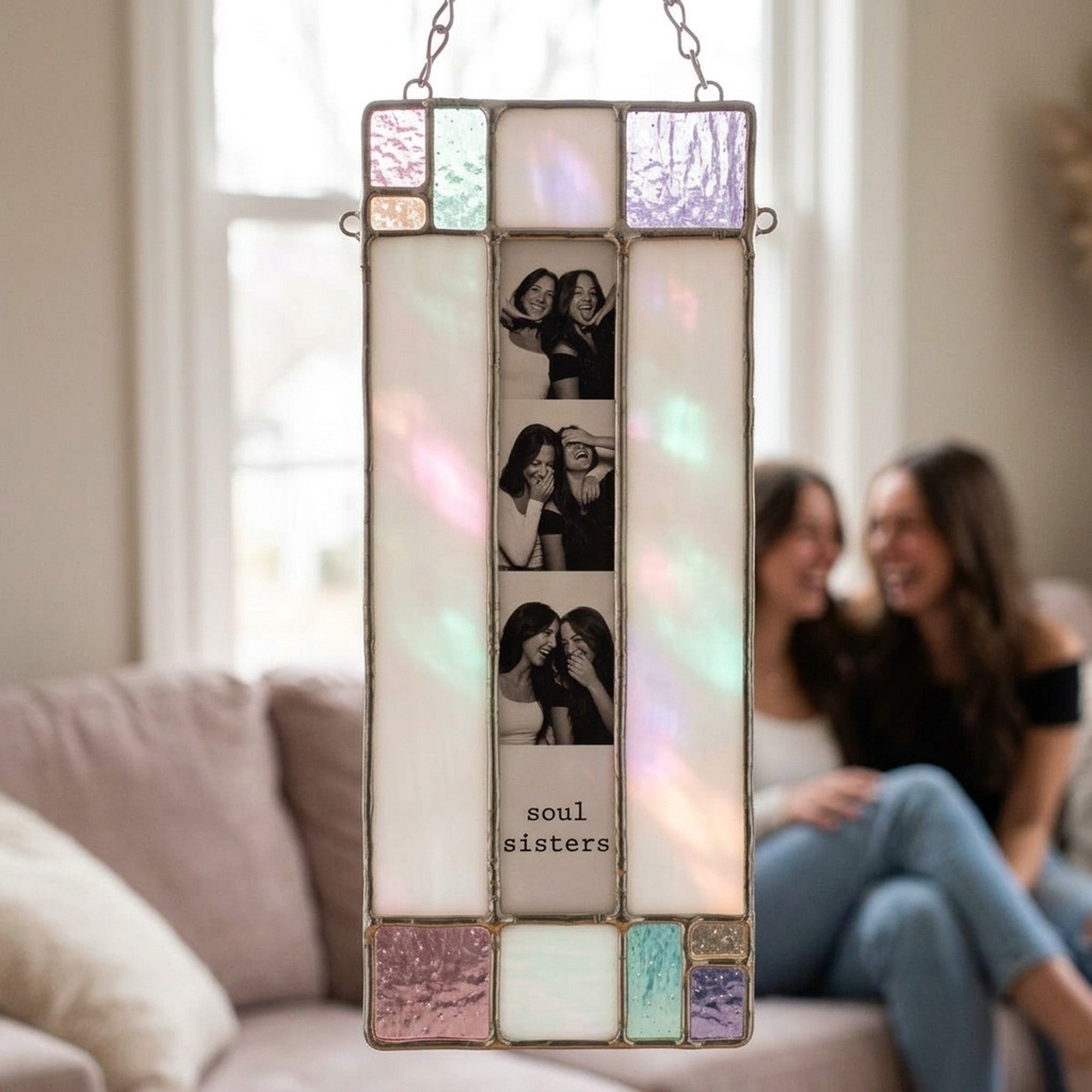 Stained Glass Custom for Bestie Photo Frame