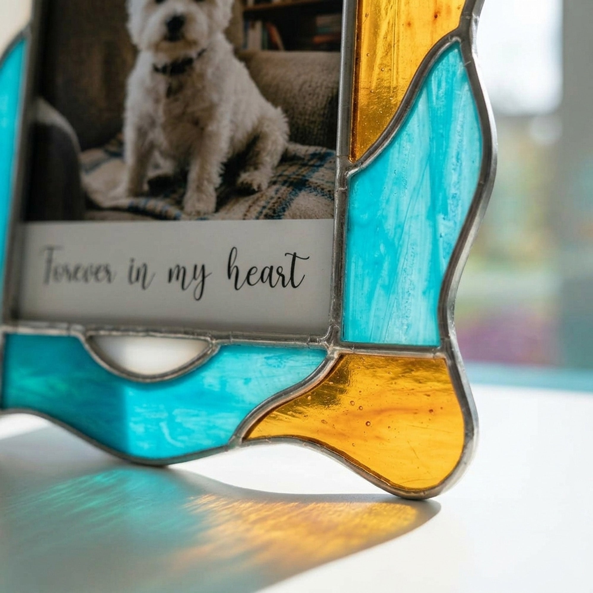 Stained Glass Custom for Pet Photo Frame