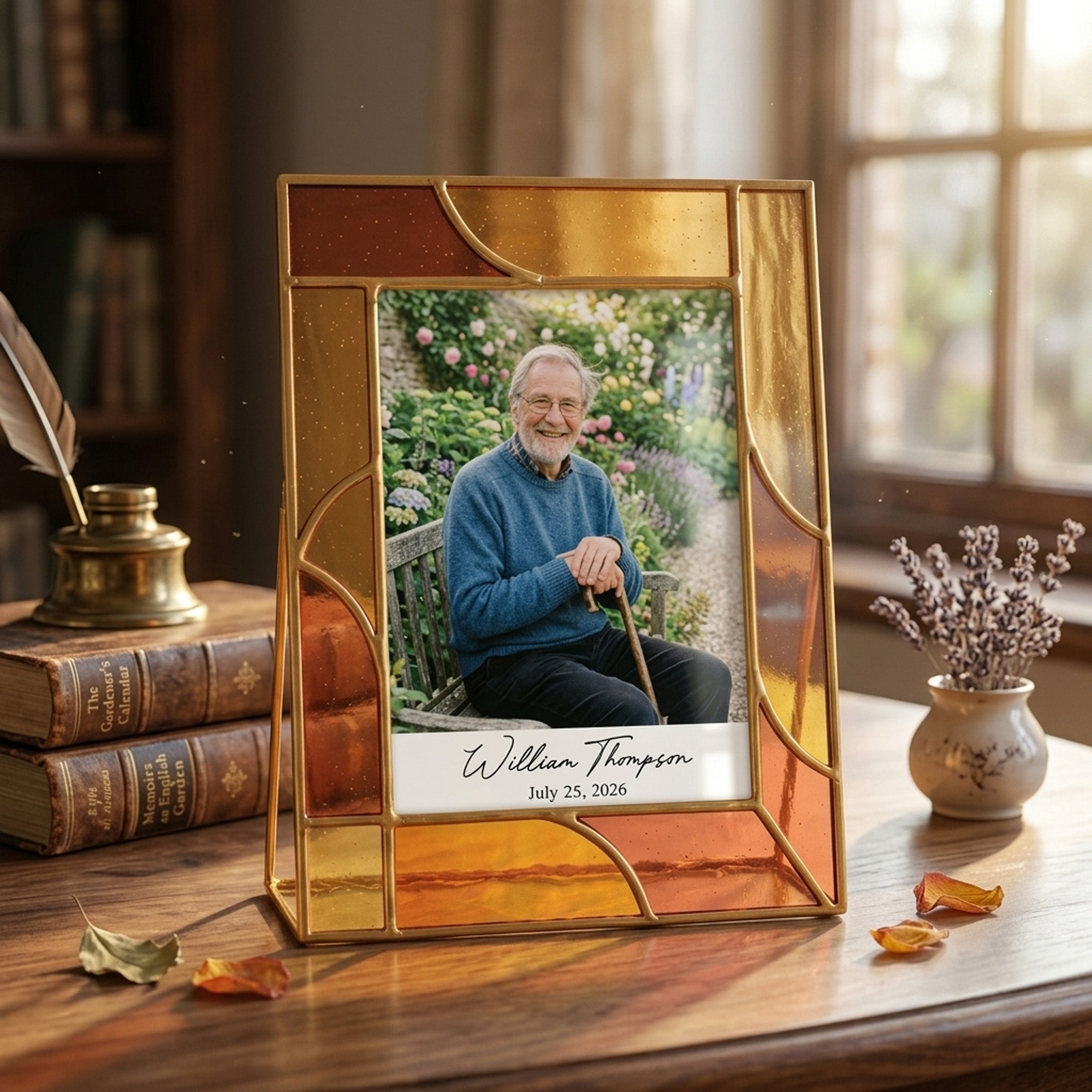 Stained Glass Custom In Loving Memory Photo Frame