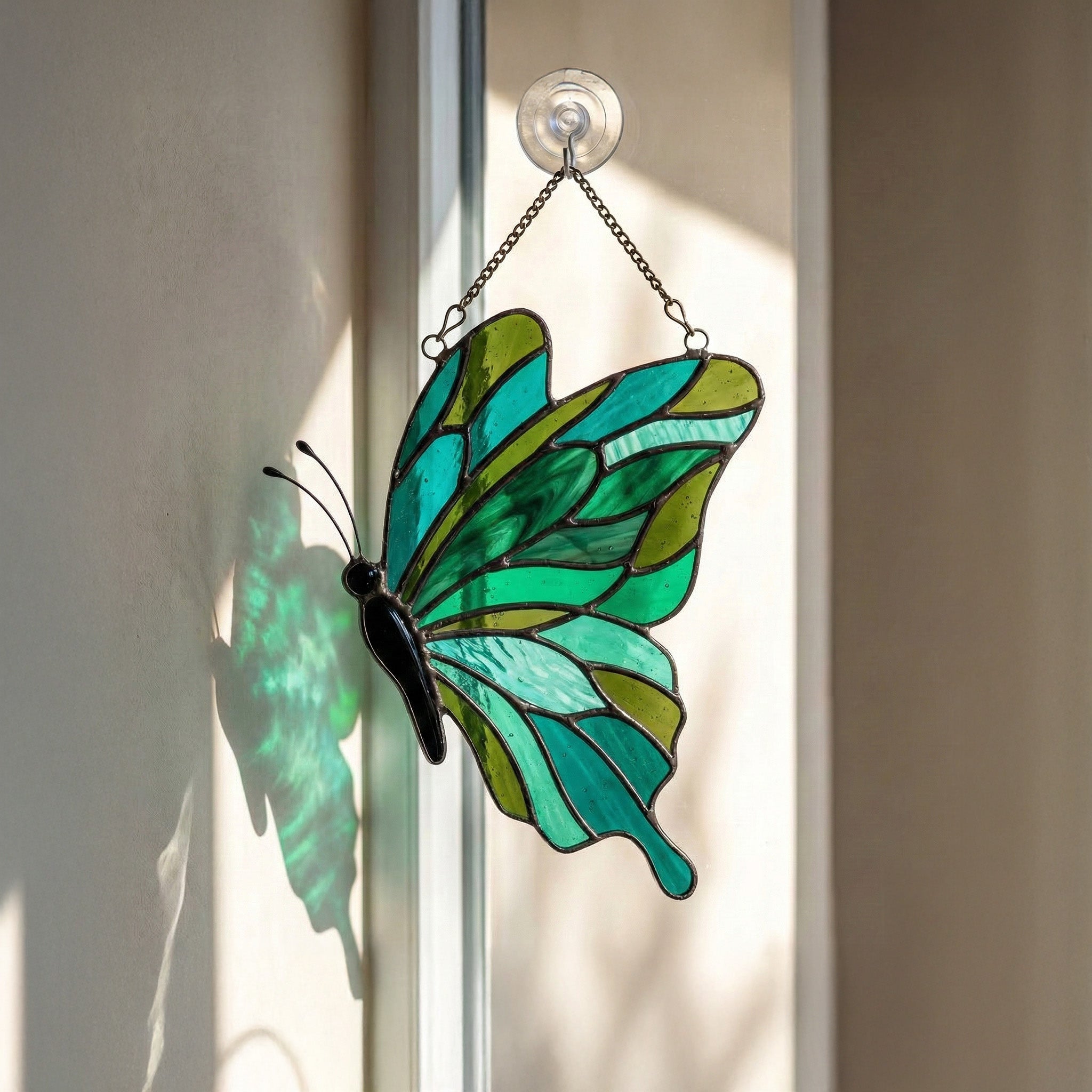 Stained Glass Butterfly Suncatcher