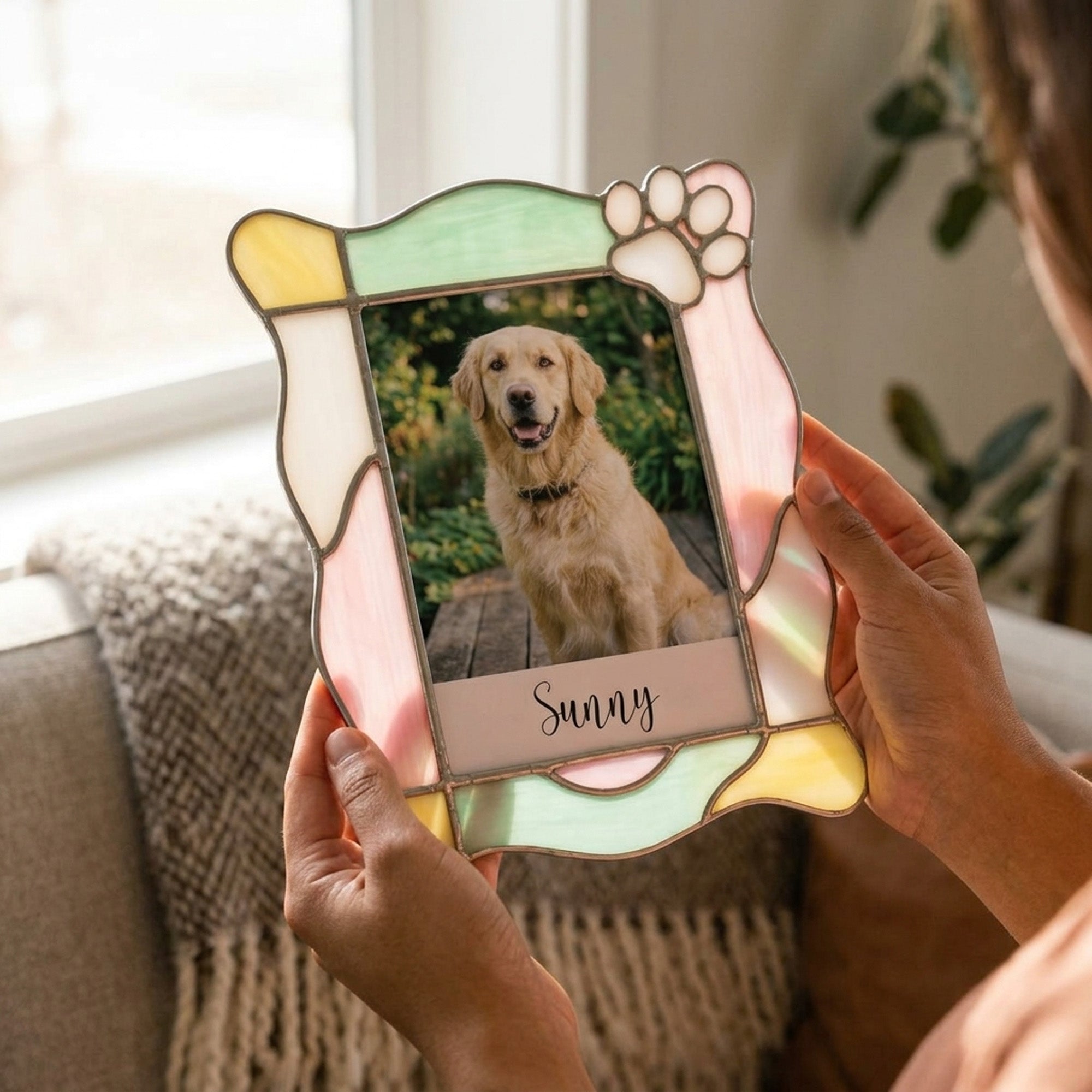 Stained Glass Custom for Pet Photo Frame