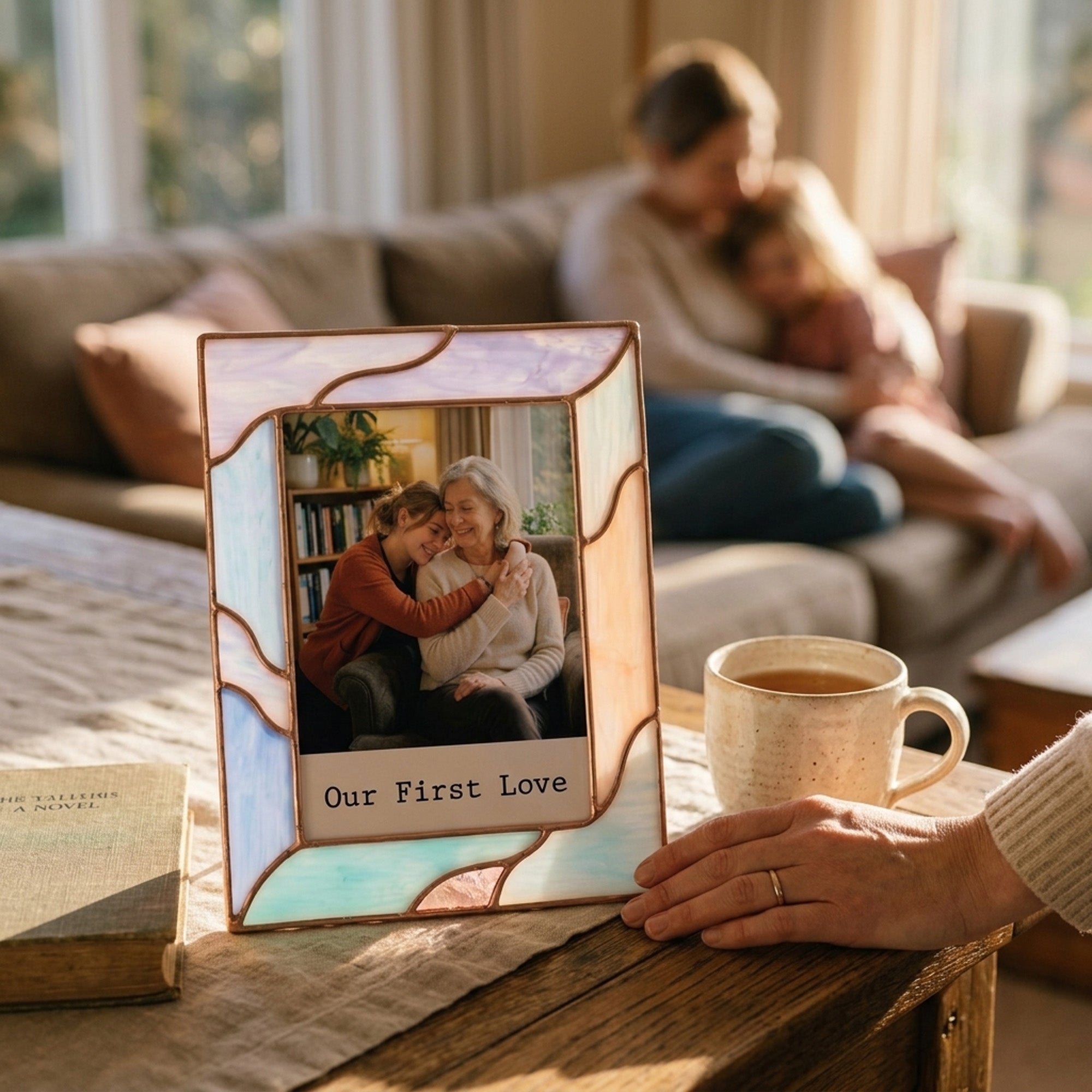 Stained Glass Custom for Mom Photo Frame