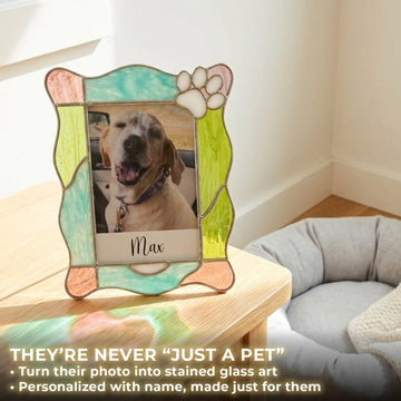 Stained Glass Custom for Pet Photo Frame