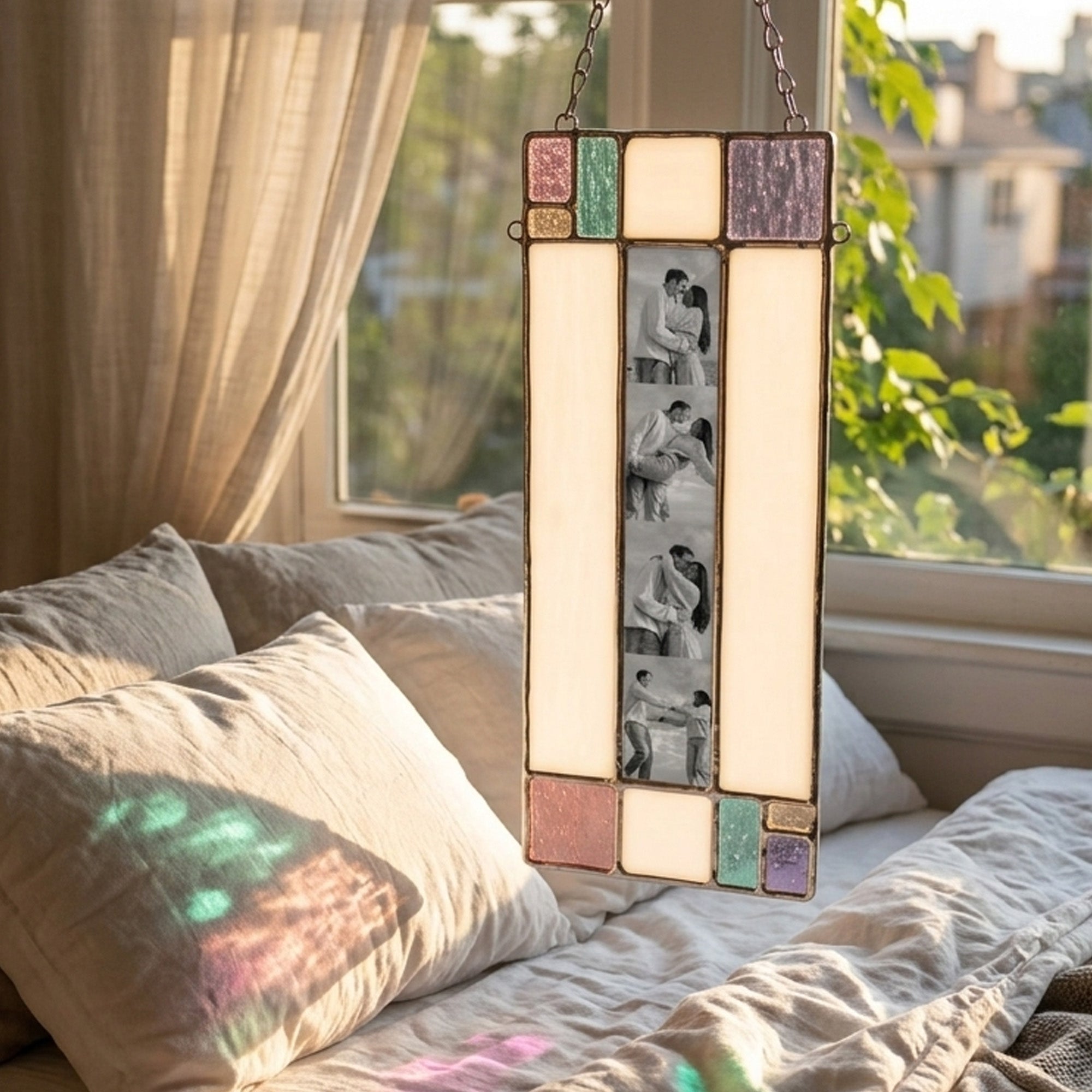 Custom Stained Glass Photo Booth Strip Frame