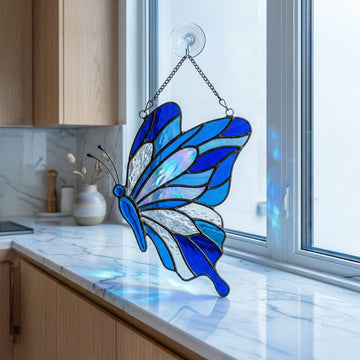 Stained Glass Butterfly Suncatcher