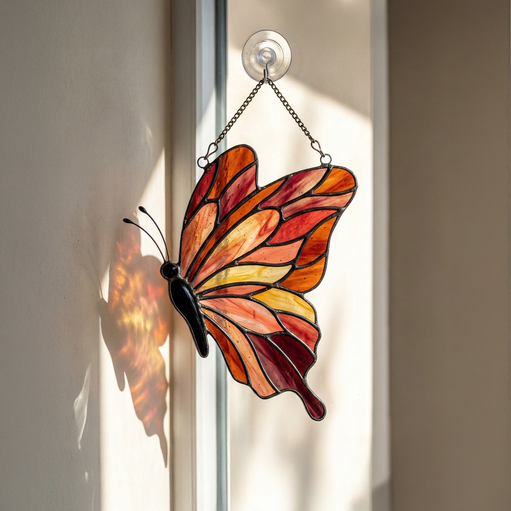 Stained Glass Butterfly Suncatcher