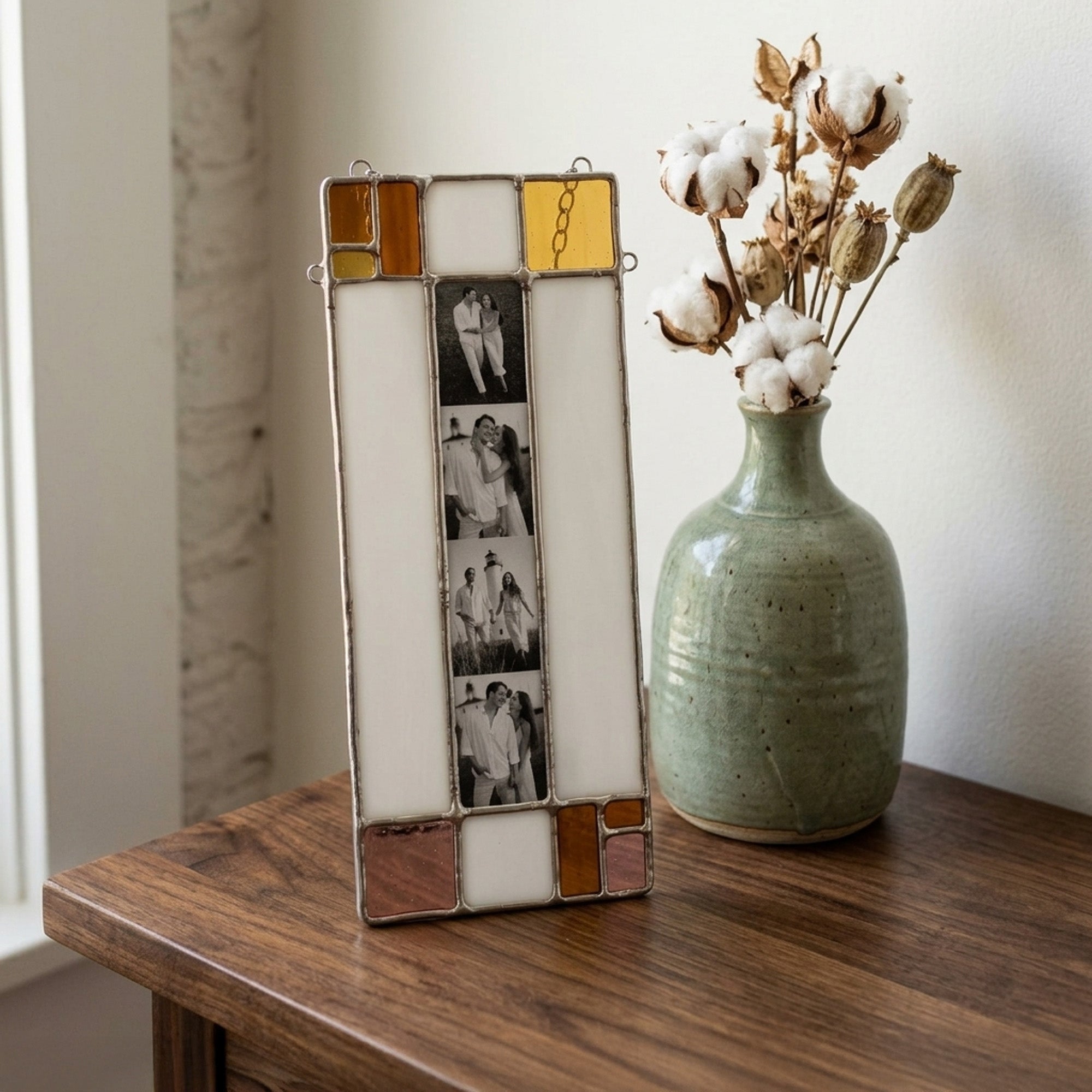 Custom Stained Glass Photo Booth Strip Frame