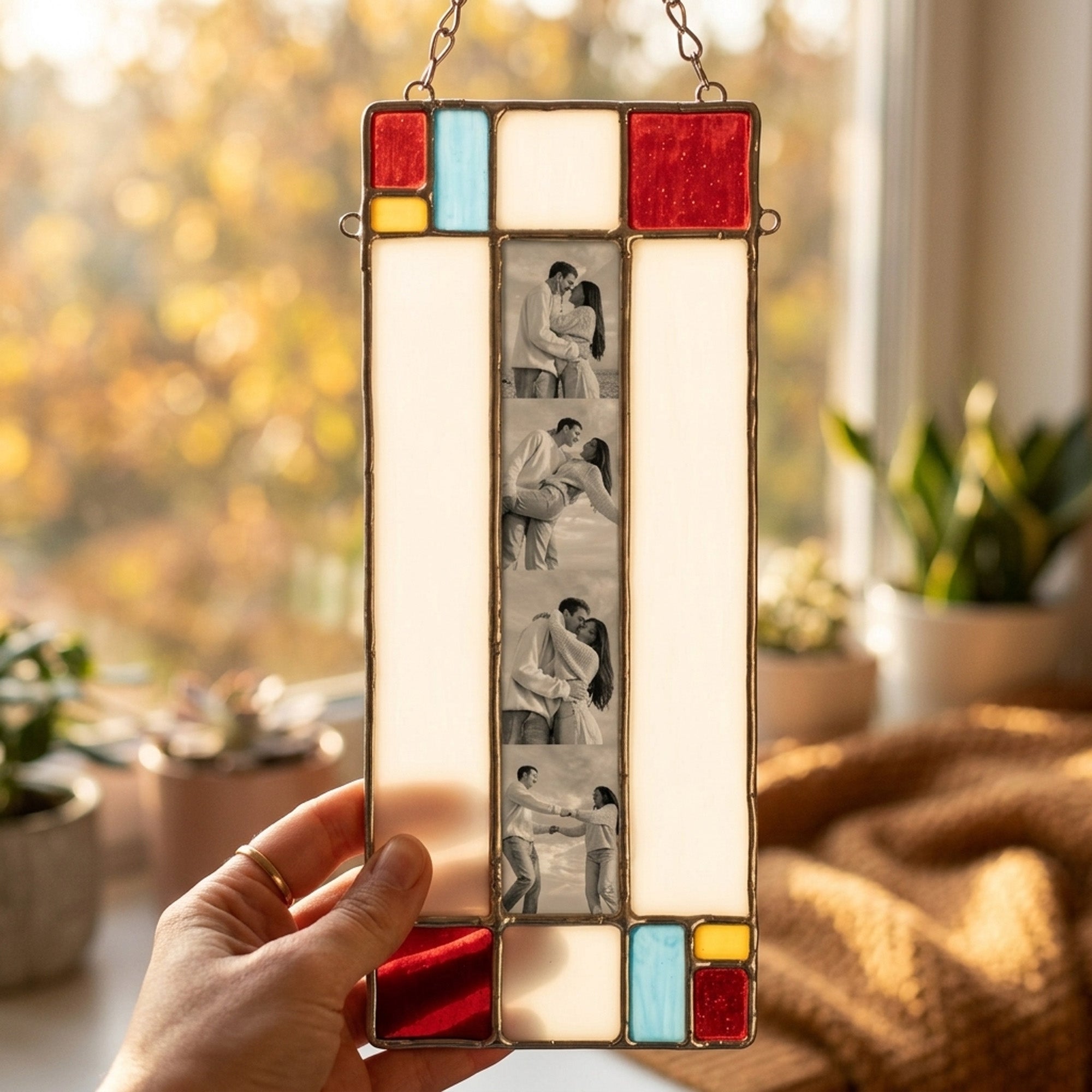 Custom Stained Glass Photo Booth Strip Frame