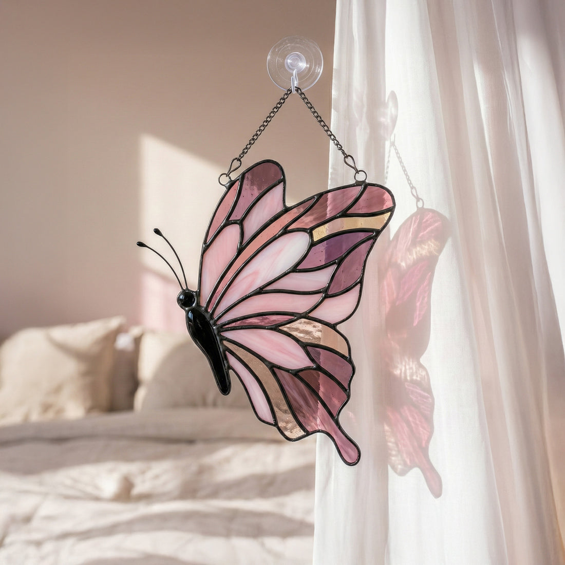 Stained Glass Butterfly Suncatcher