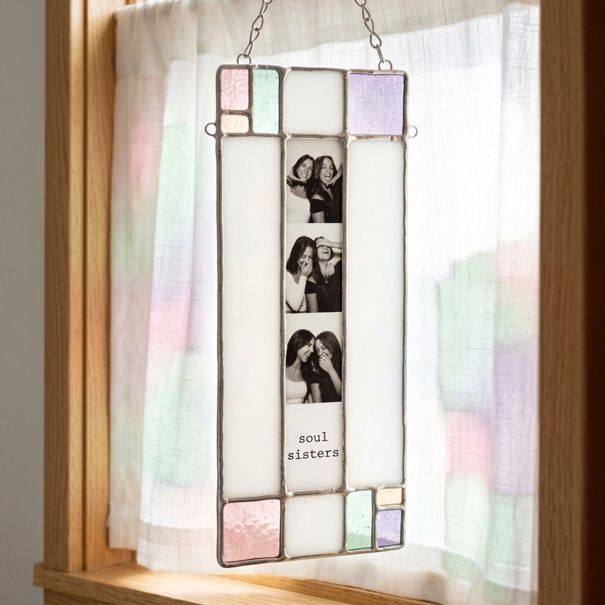 Stained Glass Custom for Bestie Photo Frame