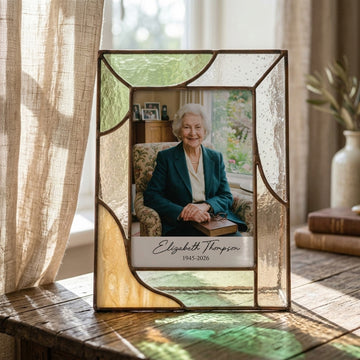 Stained Glass Custom In Loving Memory Photo Frame