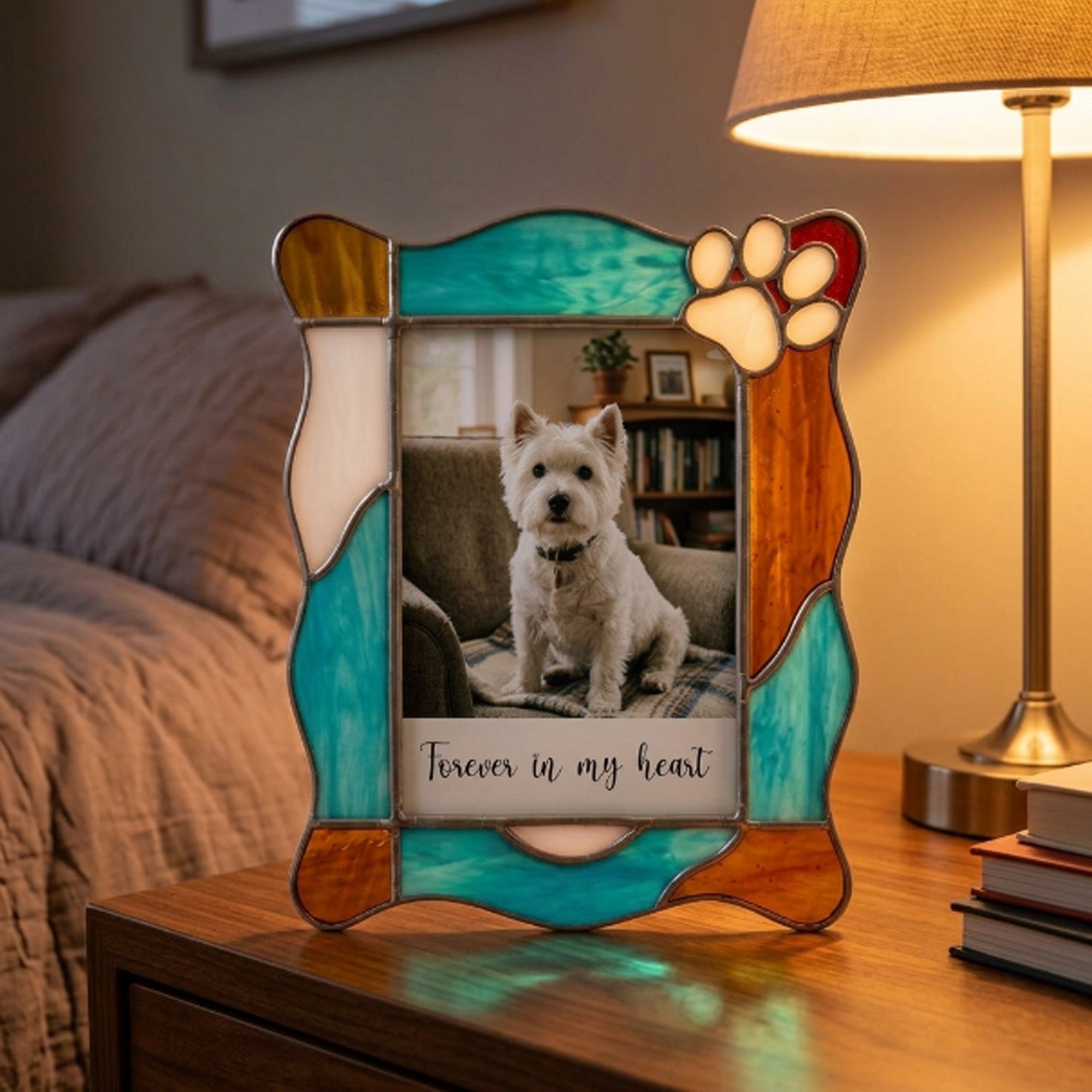 Stained Glass Custom for Pet Photo Frame