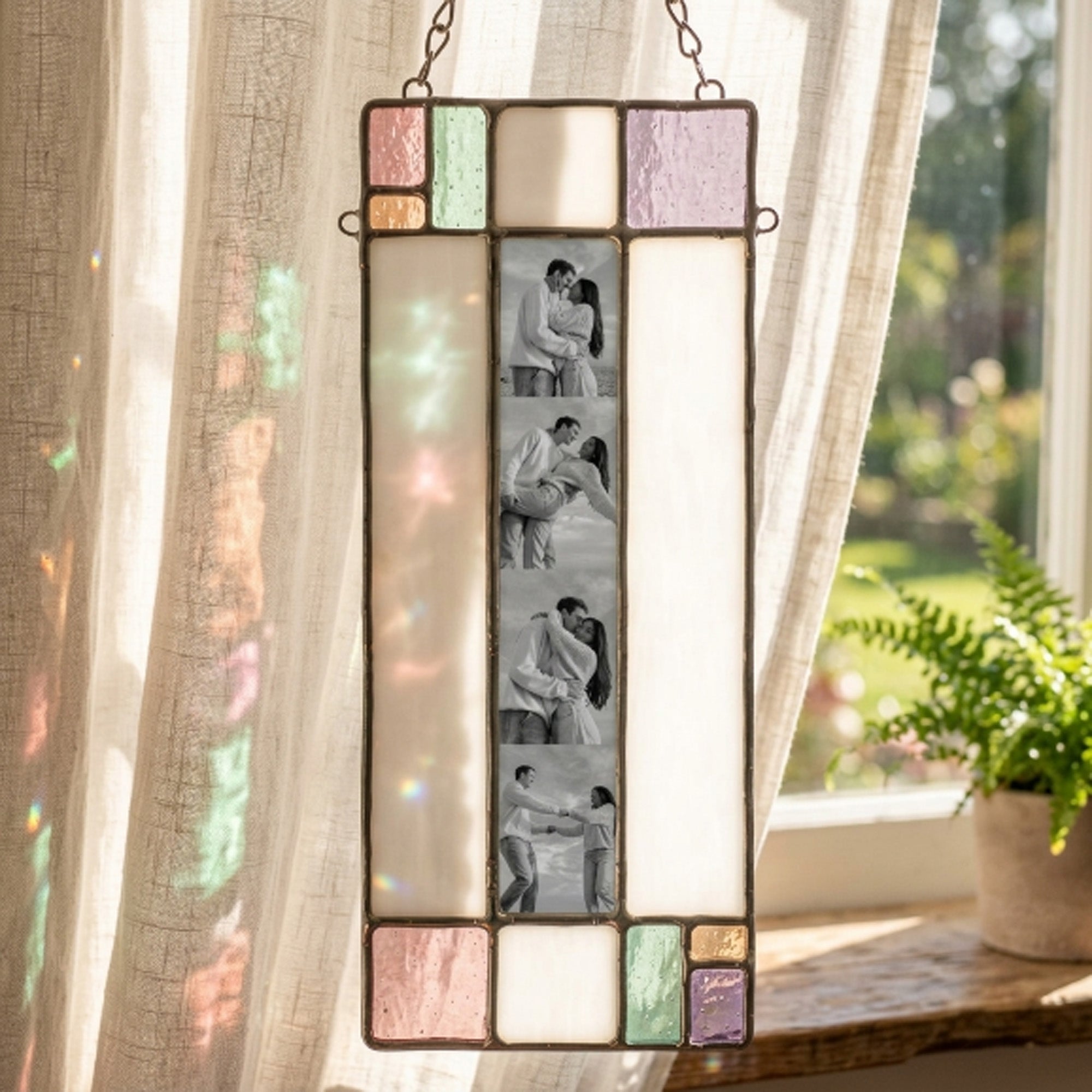 Custom Stained Glass Photo Booth Strip Frame