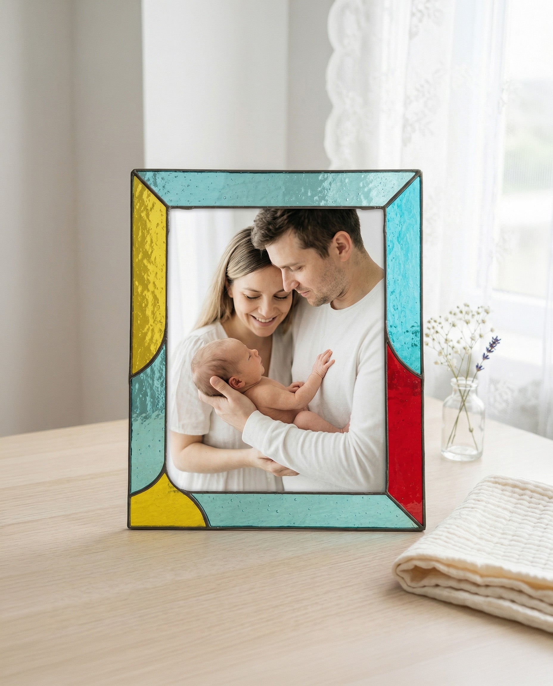 Stained Glass Photo Frame for Kid & Newborn Shape