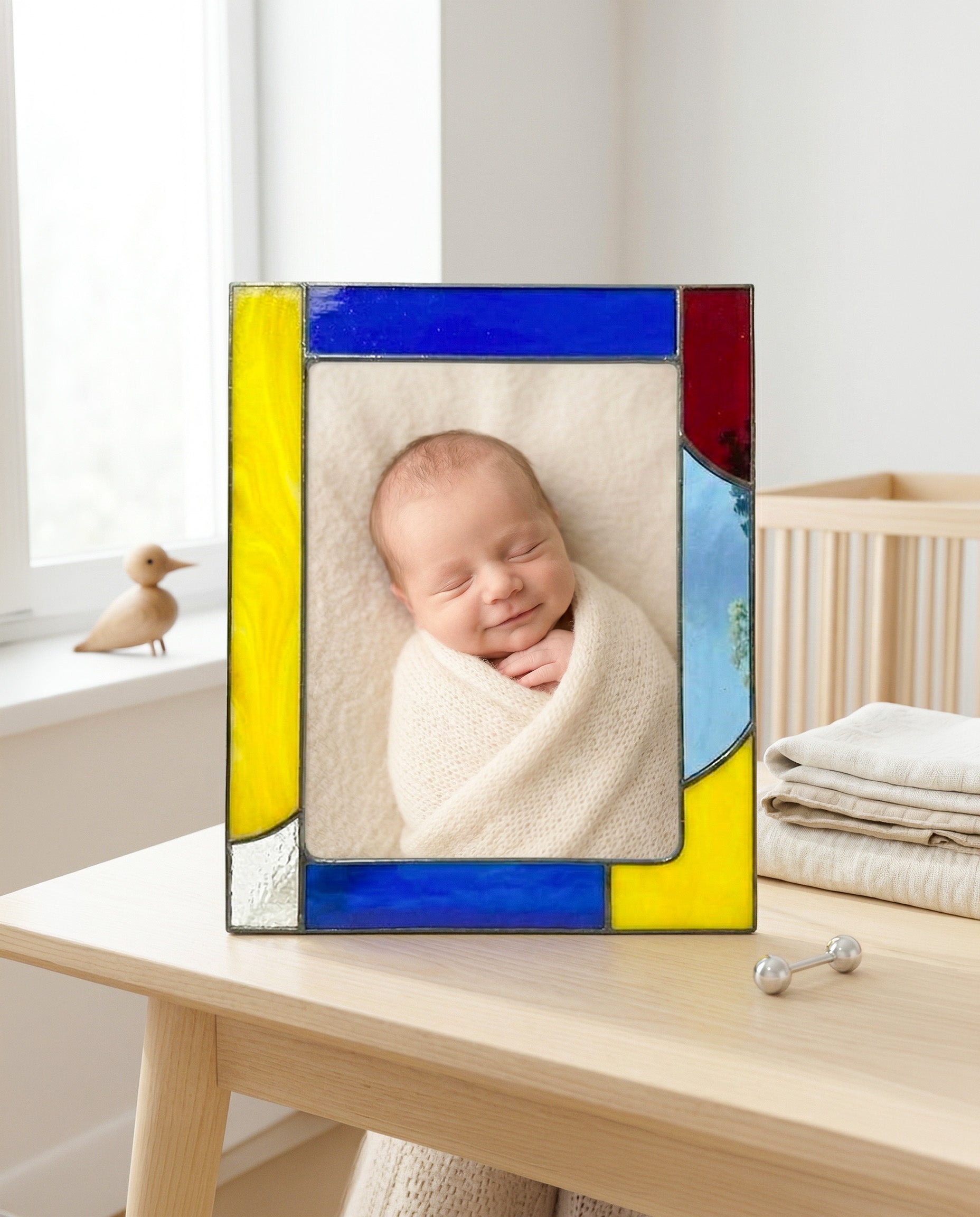 Stained Glass Photo Frame for Kid & Newborn Shape