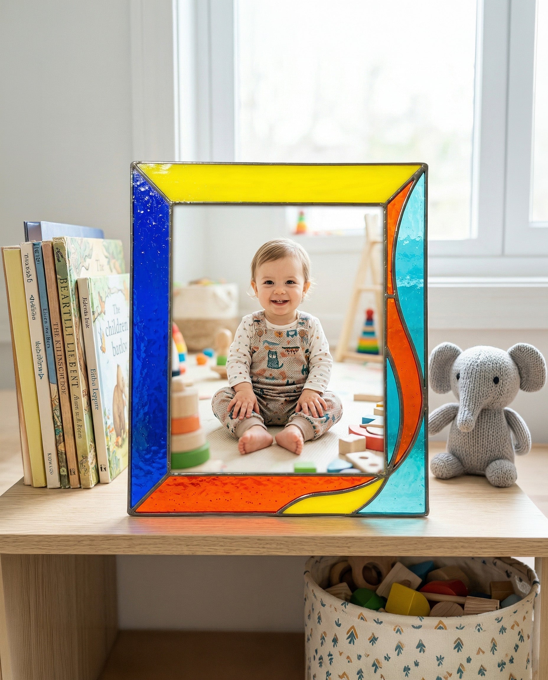Stained Glass Photo Frame for Kid & Newborn Shape