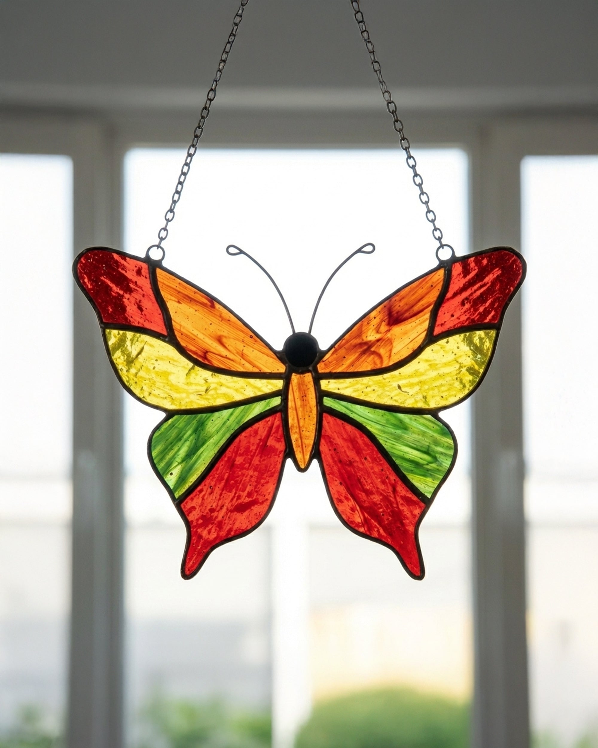 Stained Glass Butterfly 2 Suncatcher