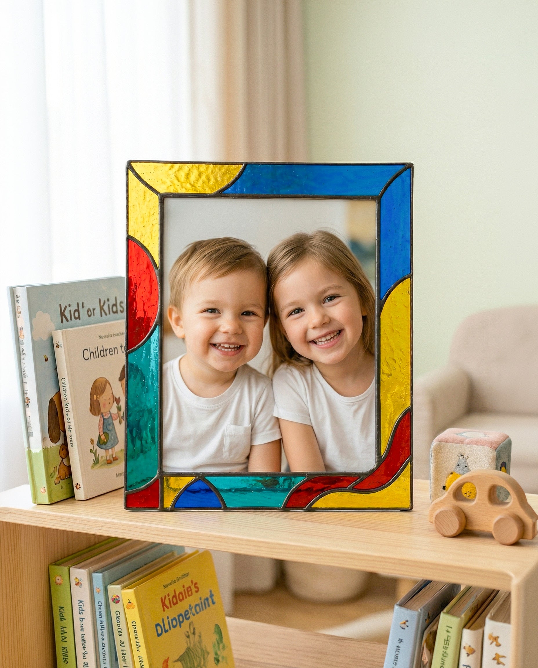 Stained Glass Photo Frame for Kid & Newborn Shape