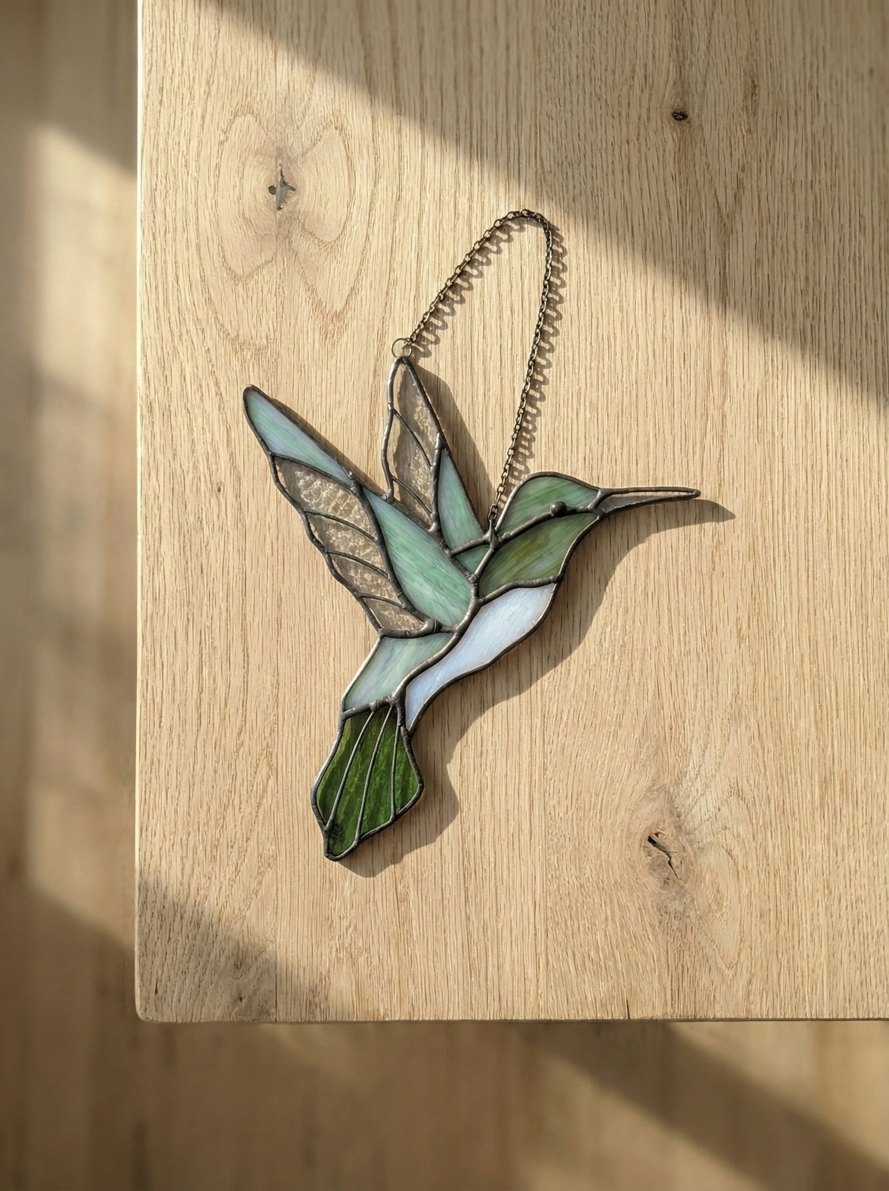 Stained Glass Hummingbird 3 Suncatcher