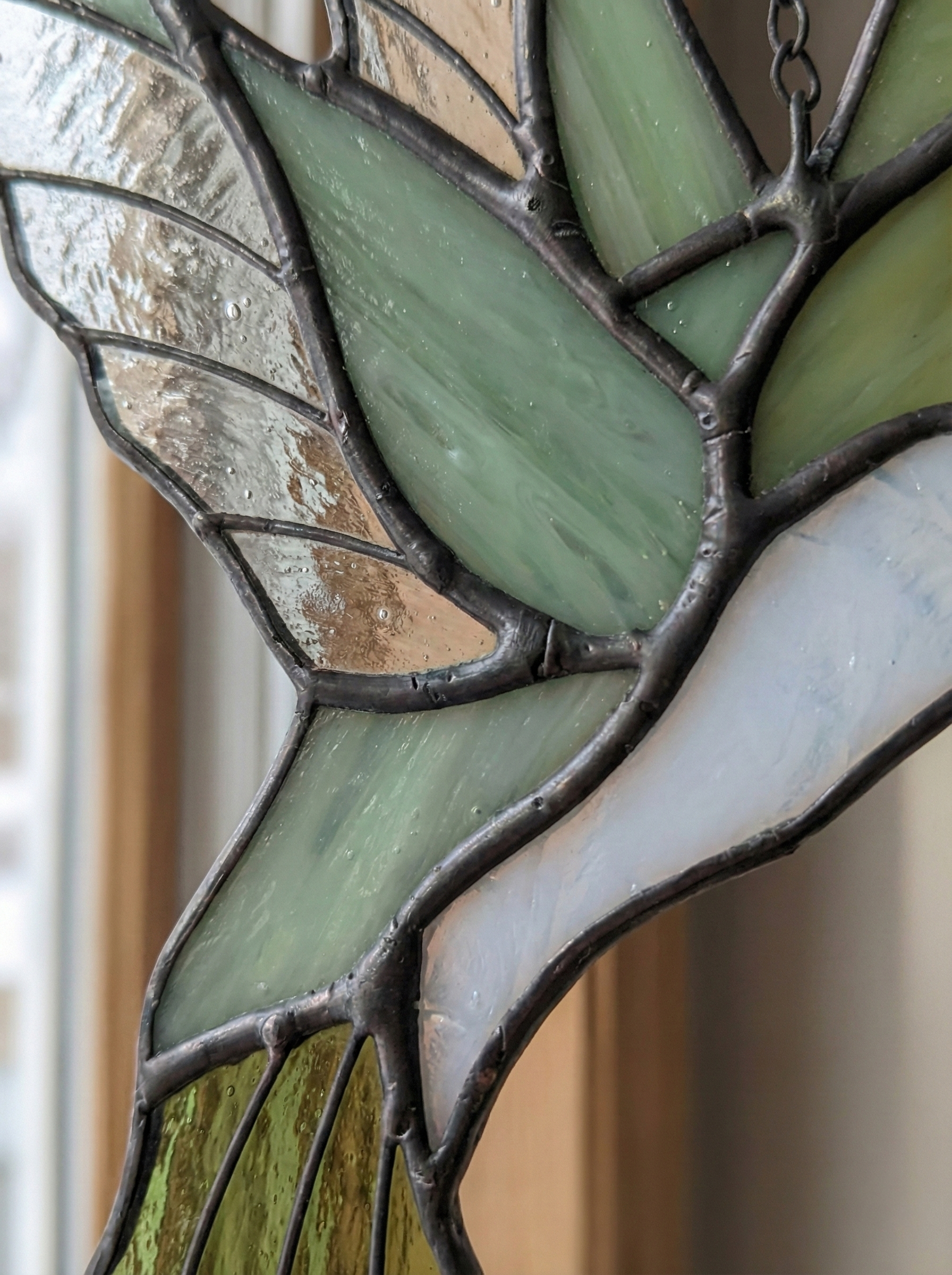 Stained Glass Hummingbird 3 Suncatcher