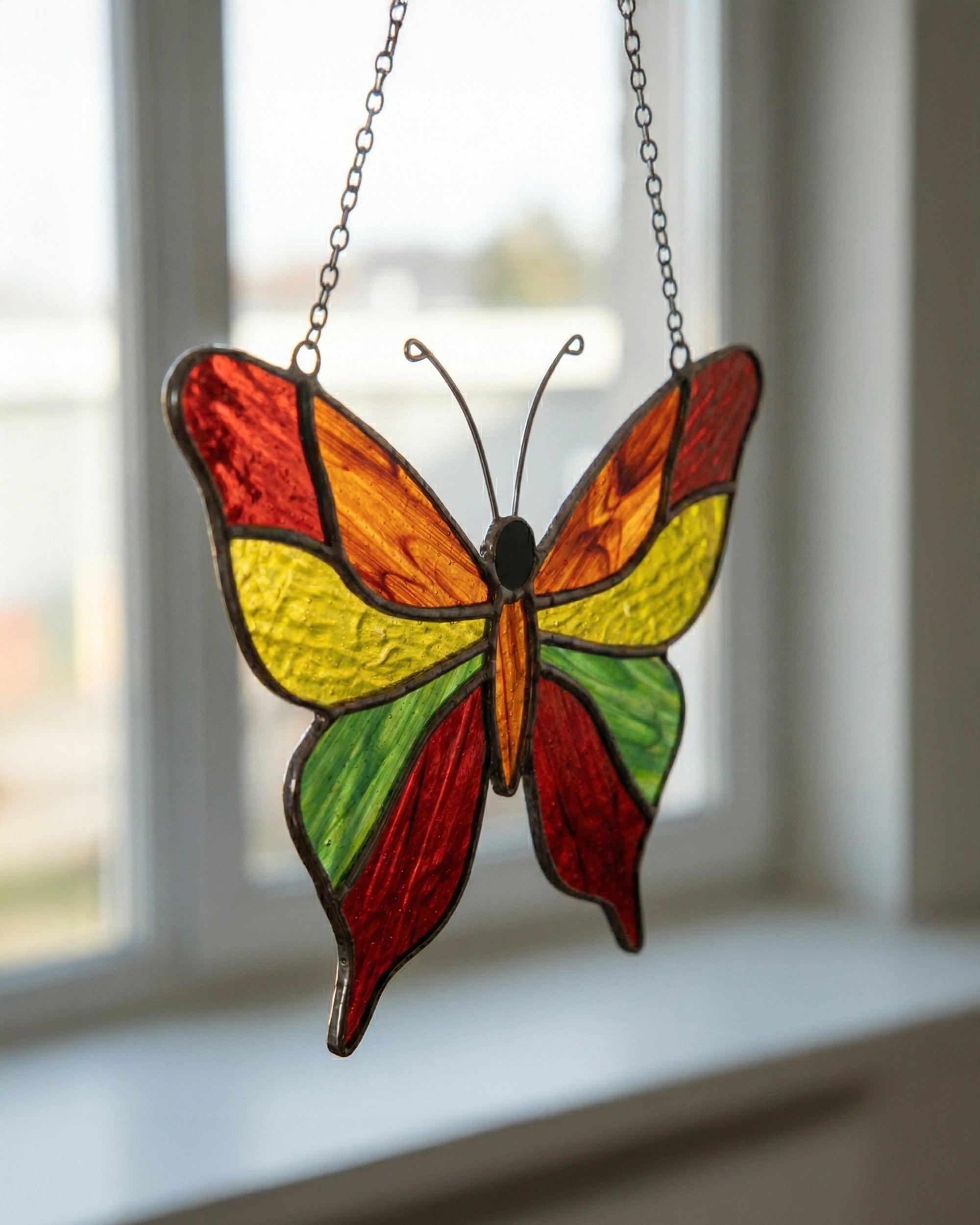 Stained Glass Butterfly 2 Suncatcher