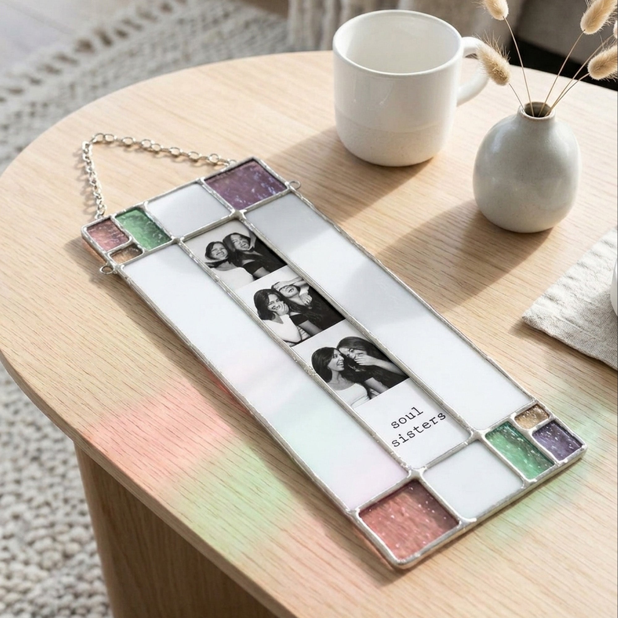 Stained Glass Custom for Bestie Photo Frame